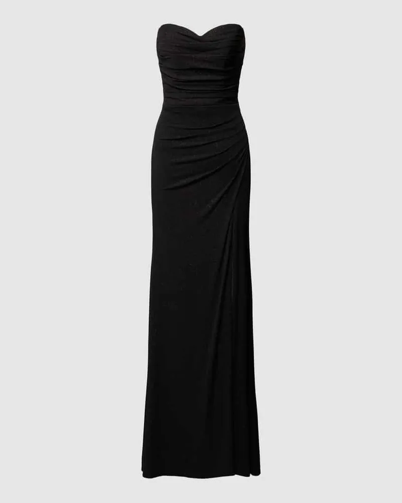 Mascara Abendkleid mit Raffungen Black