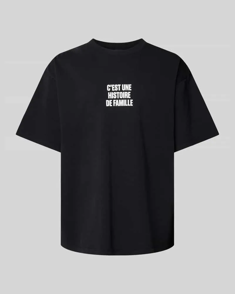 The Kooples T-Shirt mit Statement-Print Black