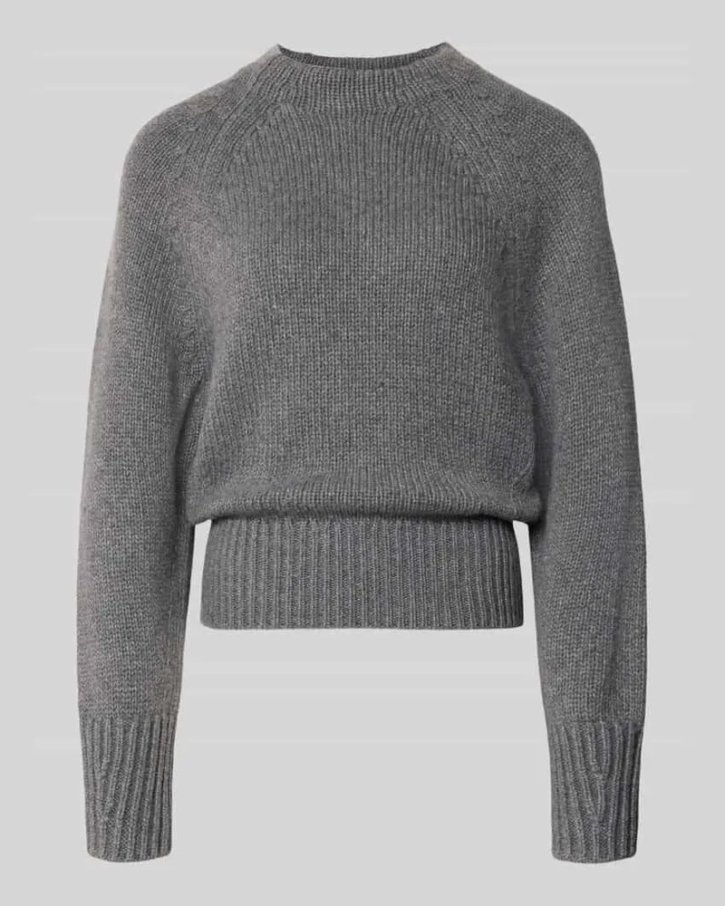 JOOP! Regular Fit Pullover mit Viskose-Woll-Kaschmir-Anteil Modell 'Kusi Mittelgrau