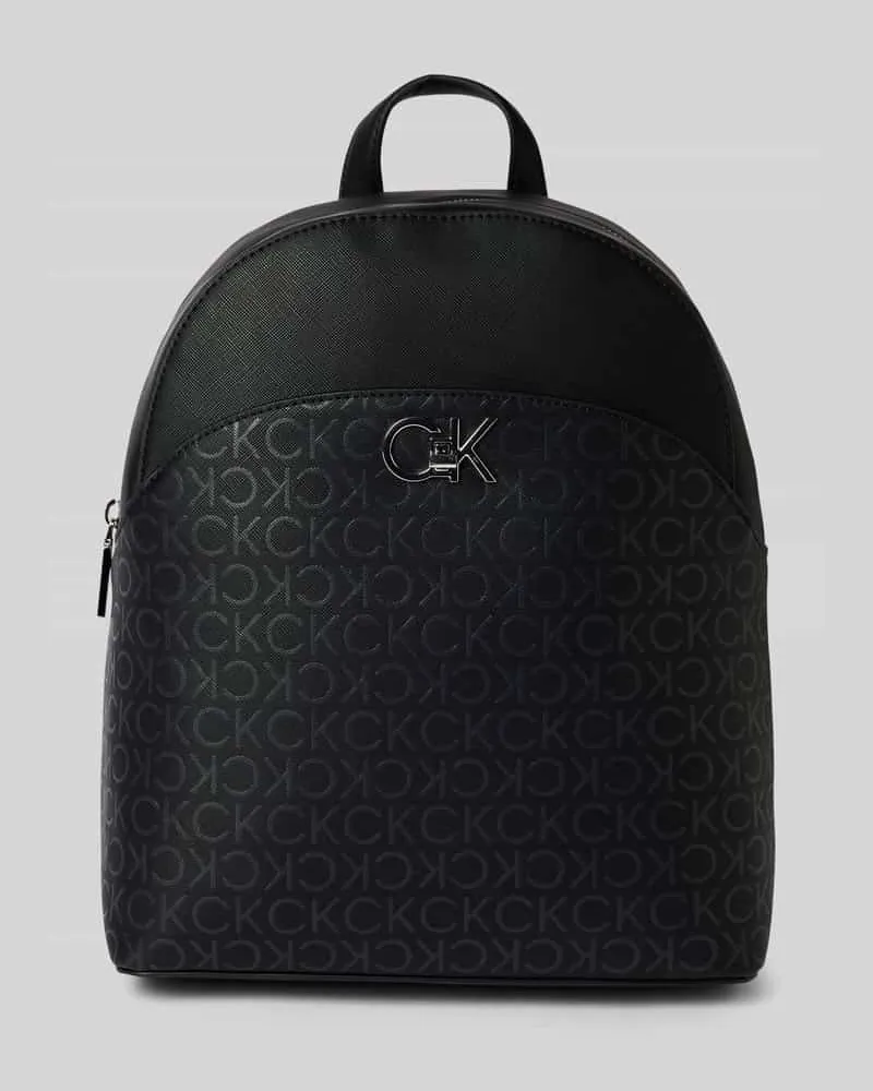 Calvin Klein Rucksack mit Label-Applikation Black