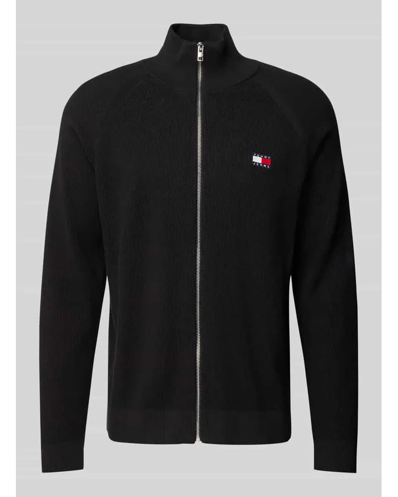 Tommy Hilfiger Strickjacke mit Label-Patch Black