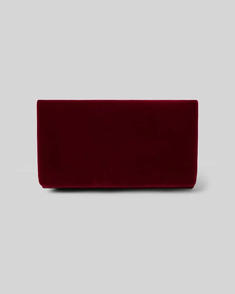 Abro Clutch mit Druckknopfverschluss Bordeaux
