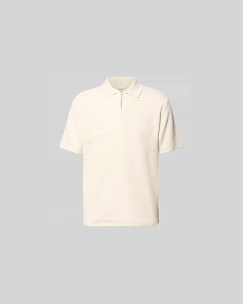 Closed Regular Fit Poloshirt aus Baumwolle Offwhite