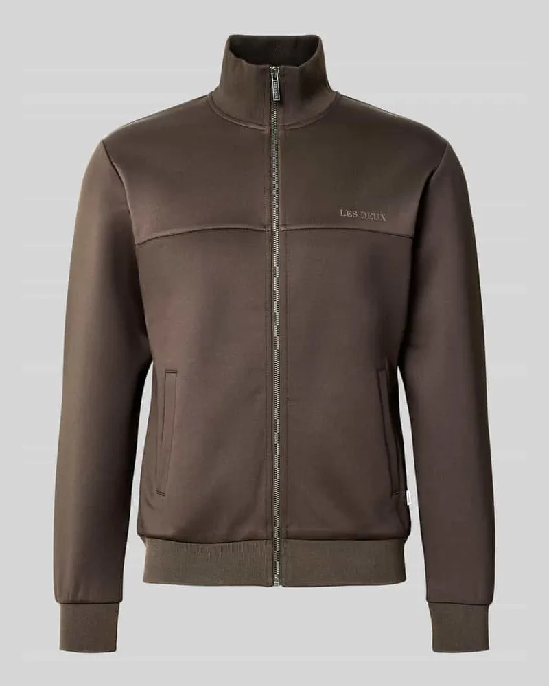 LES DEUX Jacke mit Stehkragen Modell 'Ballier Track Mittelbraun