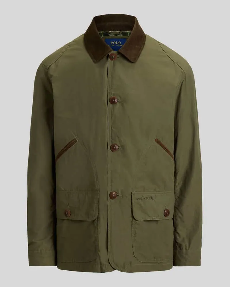 Ralph Lauren Regular Fit Steppjacke aus Baumwoll-Mix Oliv