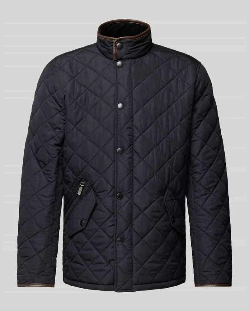 Barbour Steppjacke mit Stehkragen Marine