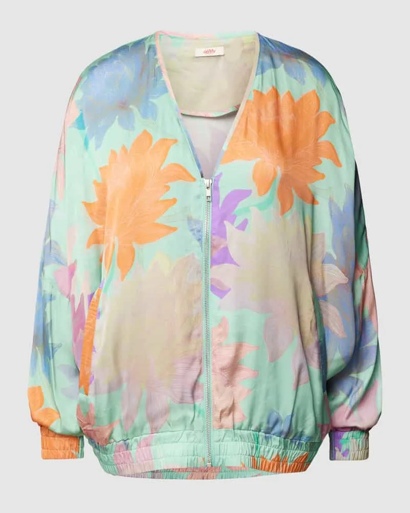 Oilily Jacke mit V-Ausschnitt Modell 'JARRAND ECOVERO Ocean