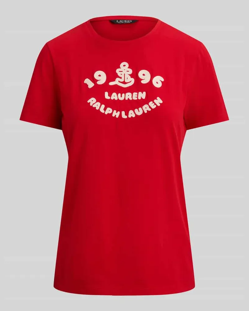 Ralph Lauren Regular Fit T-Shirt aus reiner Baumwolle Rot