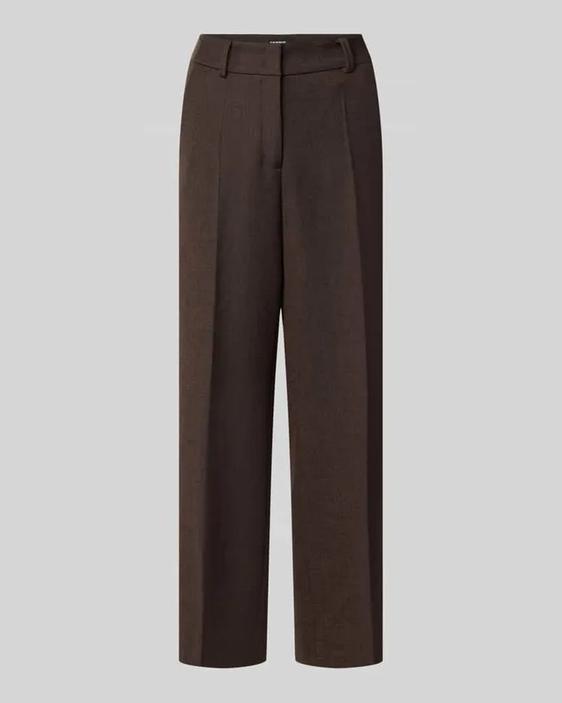 Cambio Regular Fit Chino mit Viskose-Woll-Anteil Modell 'CALIFORNIA Dunkelbraun