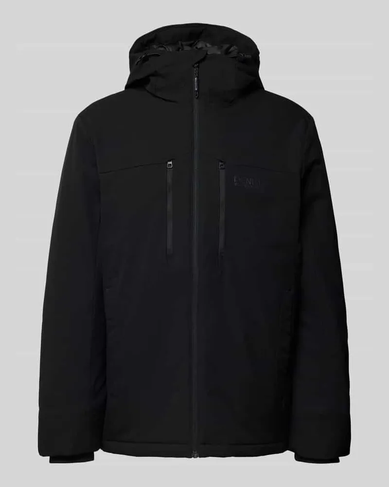 Tom Tailor Regular Fit Funktionsjacke mit Label Print Black