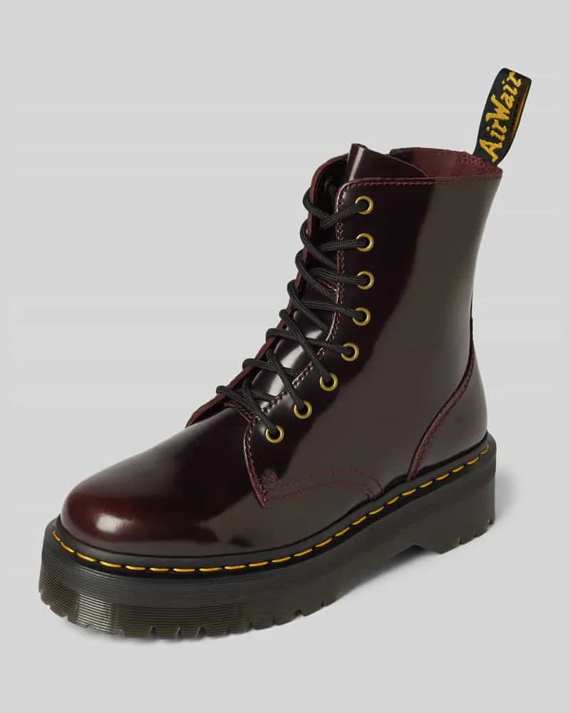 Dr.Martens Schnürstiefel mit Logo-Patch Modell 'Jadon Bordeaux