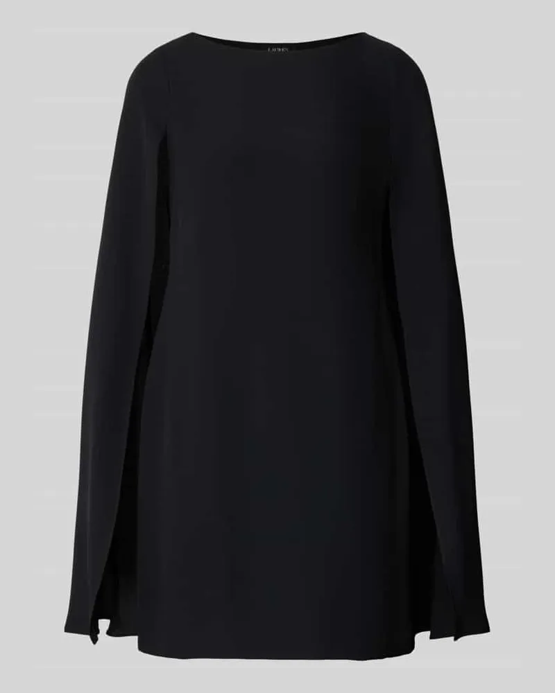 Ralph Lauren Schmales Cocktailkleid mit U-Boot-Ausschnitt Modell 'PETRA Black