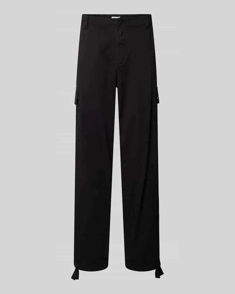 Calvin Klein Regular Fit Cargohose mit elastischem Bund Black
