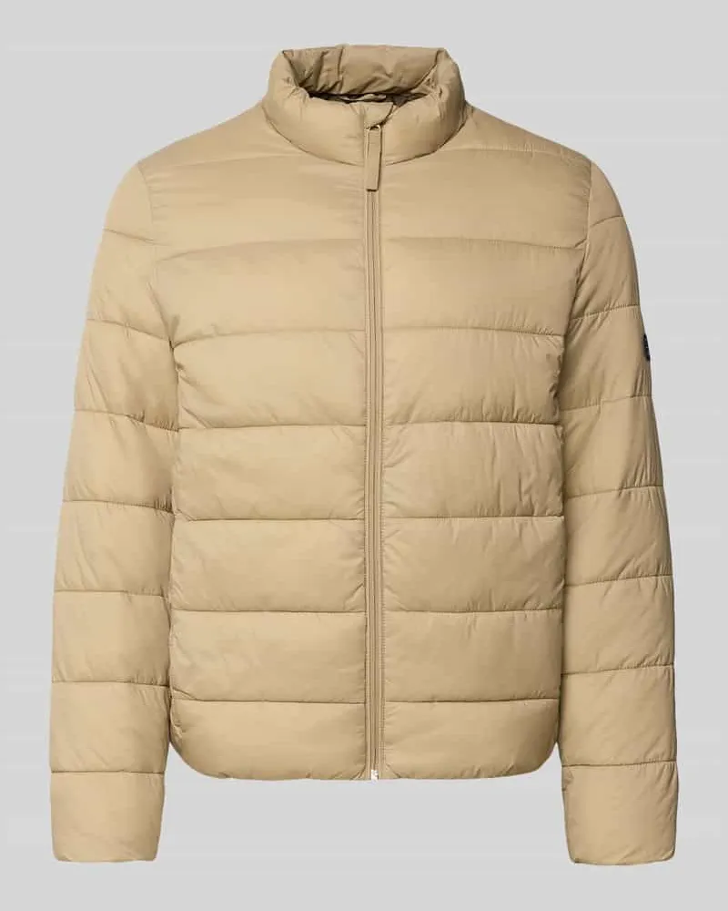 Pepe Jeans Regular Fit Steppjacke mit Stehkragen Beige