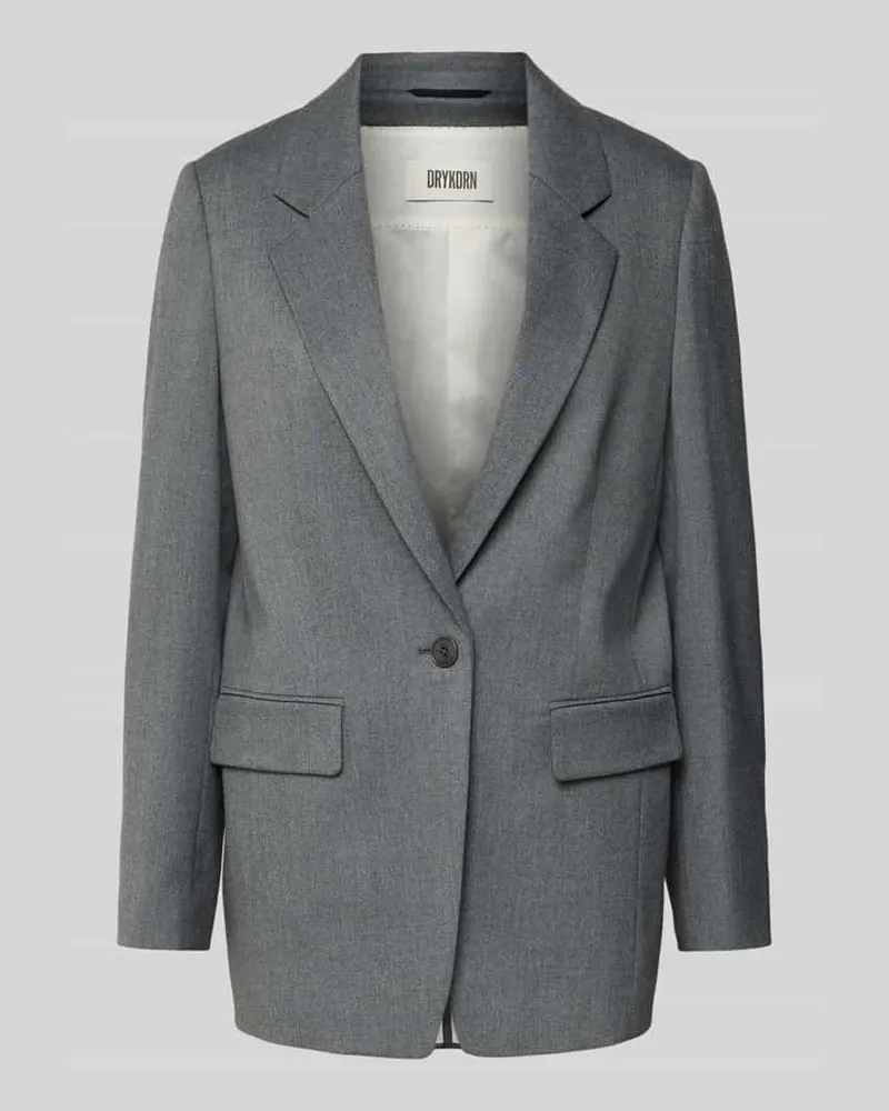 Drykorn Relaxed Fit Blazer mit Pattentaschen Modell 'GLENDALE Mittelgrau
