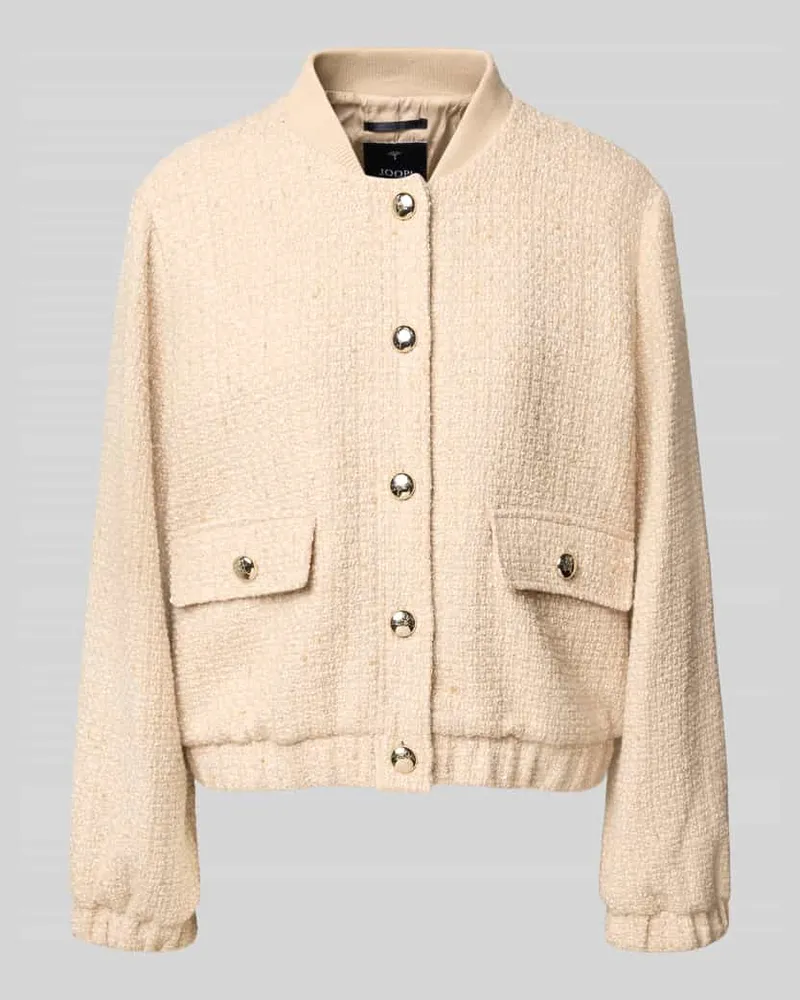 JOOP! Jacke mit Stehkragen und Knopfleiste Modell 'JEWEL Beige