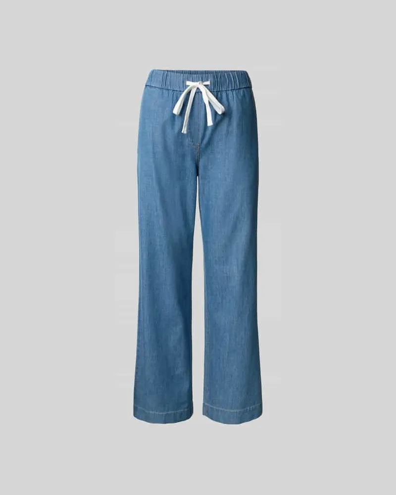 Juvia Stoffhose in Denim-Optik Jeansblau