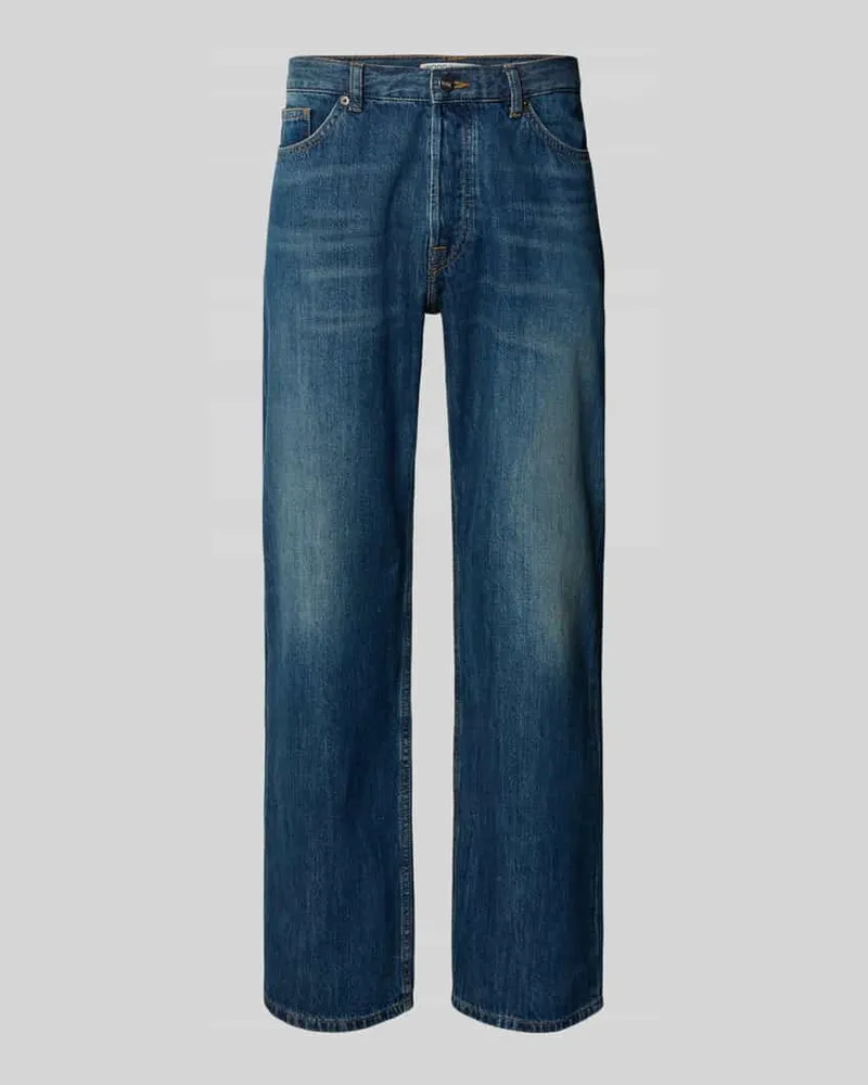 Wood Wood Jeans im Used-Look Modell 'Type 2 Blau