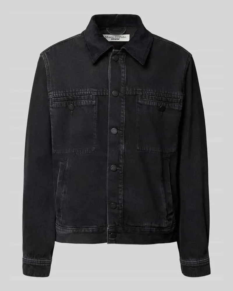 Marc O'Polo Regular Fit Jeansjacke aus reiner Baumwolle Black