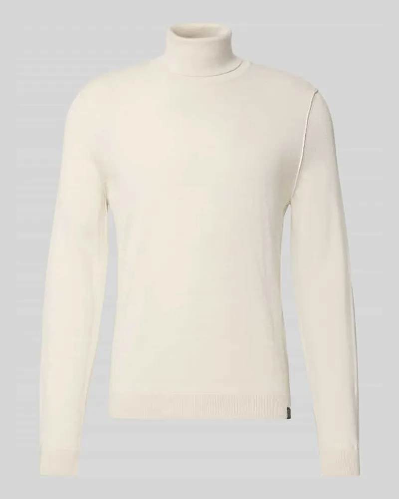 Maerz Strickpullover mit Rollkragen Offwhite