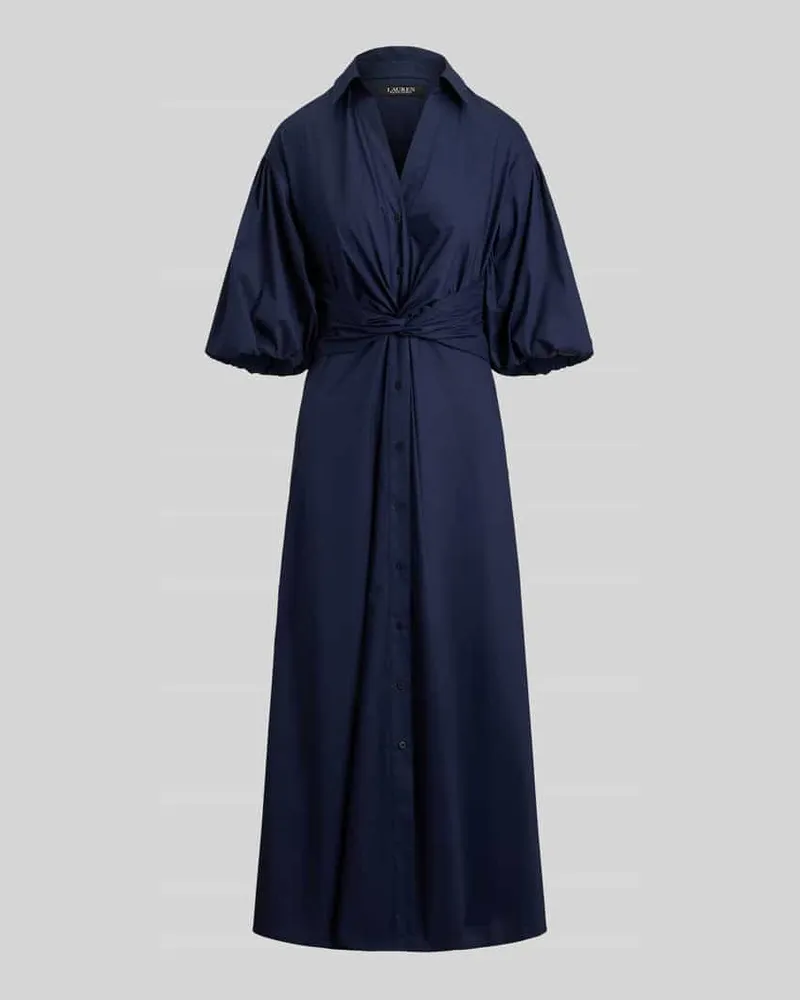 Ralph Lauren A-Linien Freizeitkleid aus Baumwoll-Mix Marine