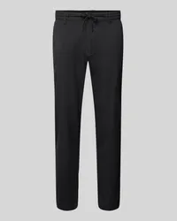 McNeal Tapered Fit Chino mit Tunnelzug Black