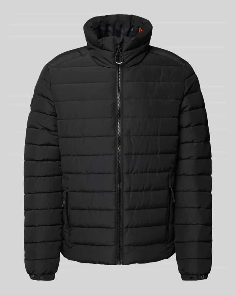 Superdry. Steppjacke mit Stehkragen Modell 'Fuji Black