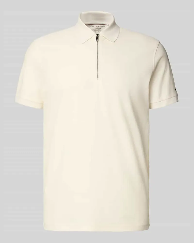 Tommy Hilfiger Regular Fit Poloshirt aus reiner Baumwolle Weiss