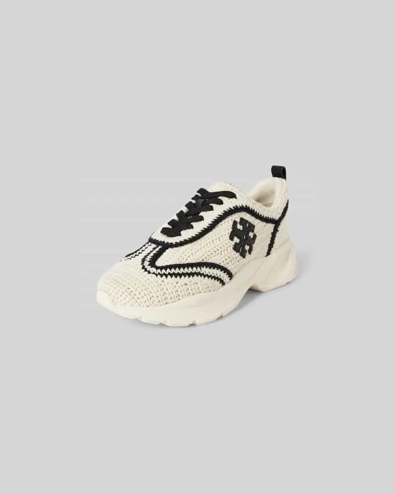 Tory Burch Sneaker in Strick-Optik Weiss