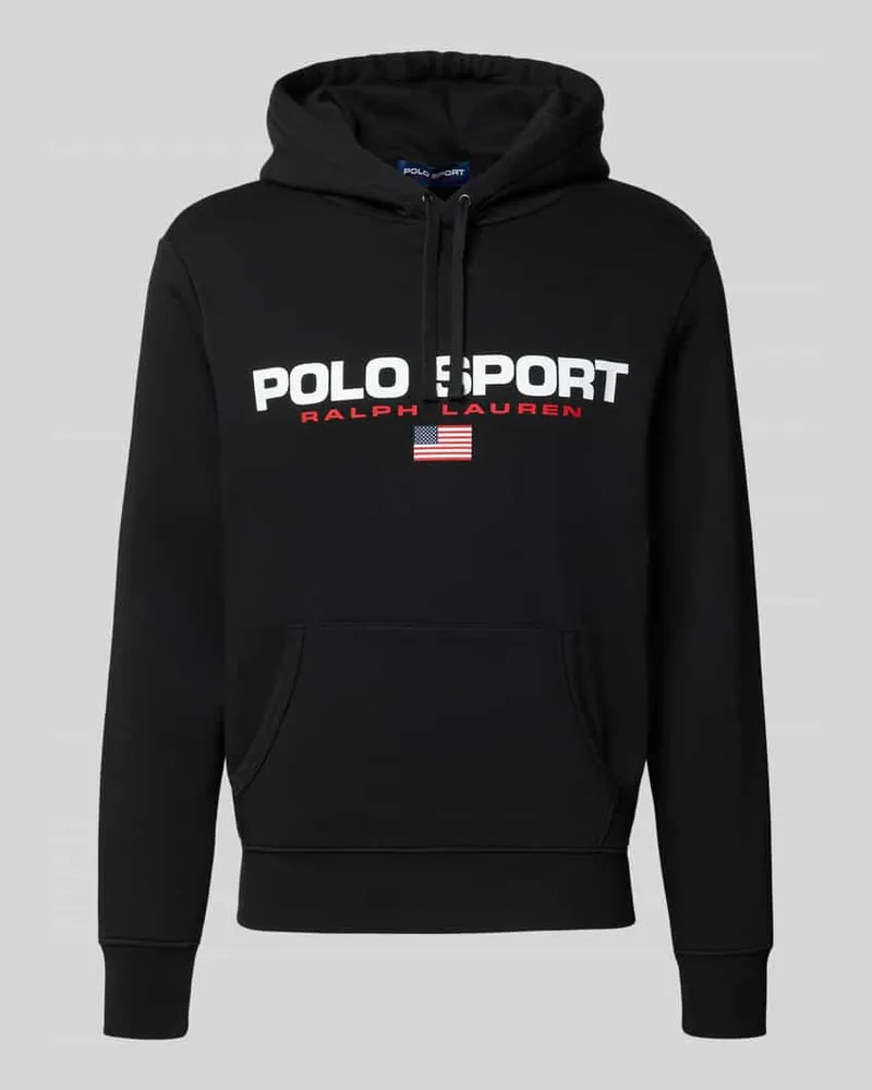 Ralph Lauren Hoodie mit Label-Print und Kapuze Black