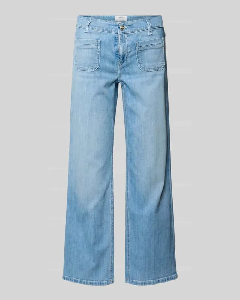 Cambio Wide Leg Jeans aus Baumwoll-Mix Modell 'TESS Jeansblau