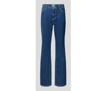 Straight Fit Jeans mit Knopfverschluss