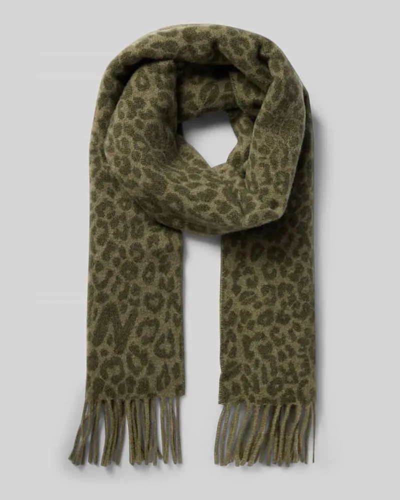 Lala Berlin Schal mit Fransen Modell 'Lala Scarf 5 Mittelbraun