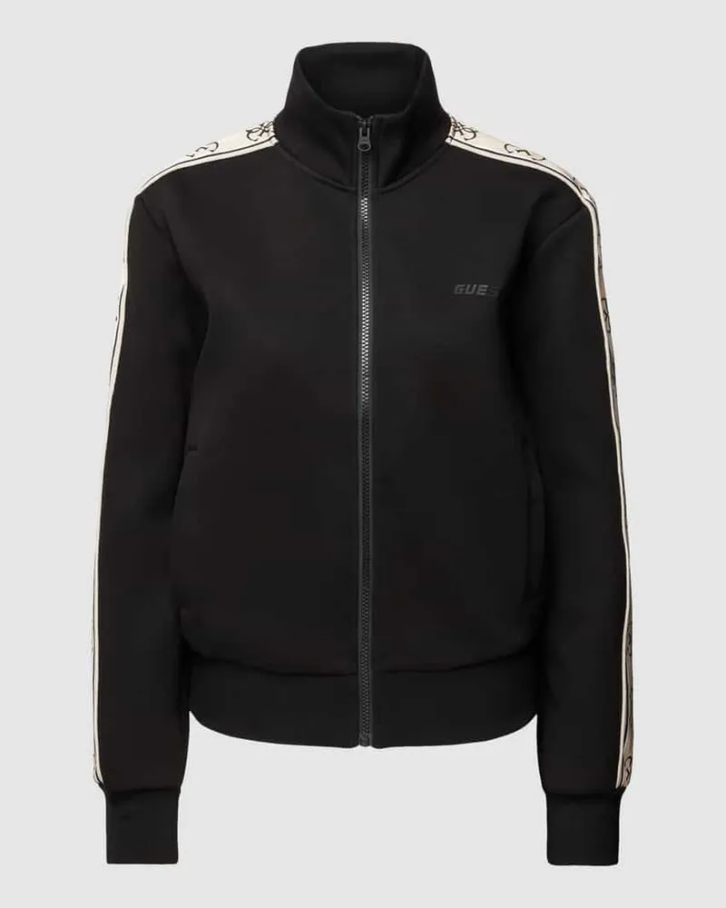 Guess Sweatjacke mit Stehkragen Modell 'BRITNEY Black