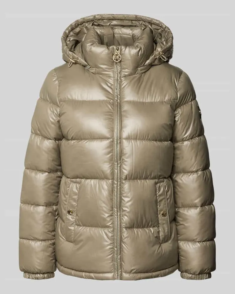 Michael Kors Regular Fit Steppjacke mit Logo-Emblem Mint
