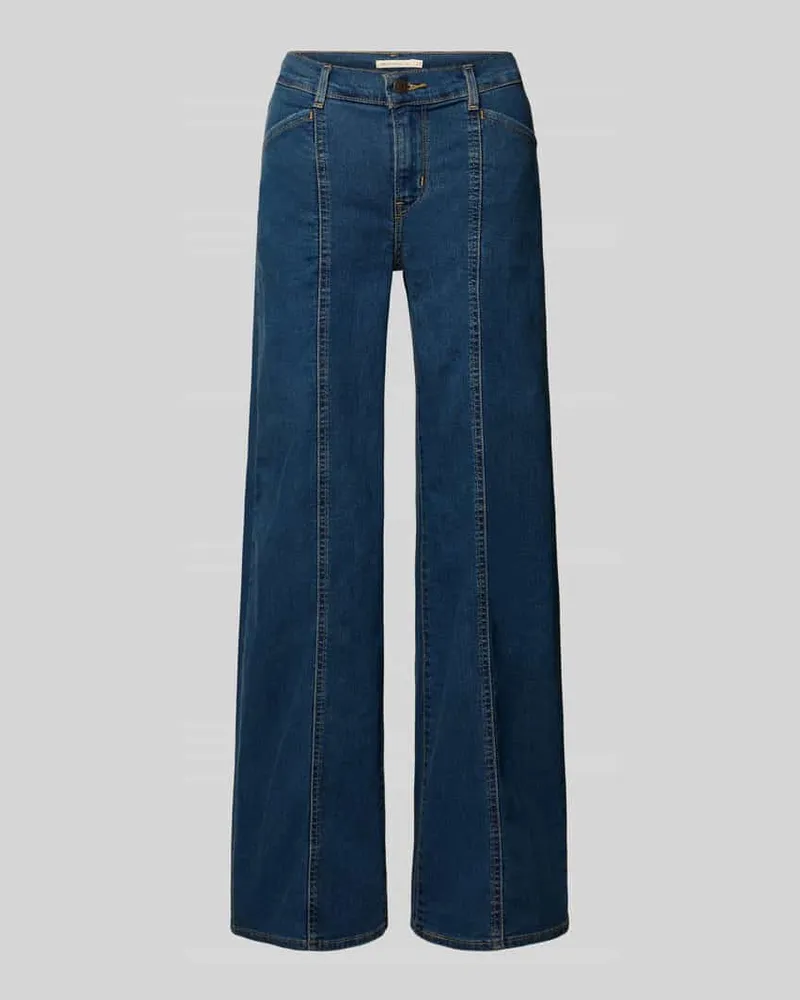 Levi's Wide Leg Jeans aus Baumwoll-Mix Modell '318 Blau