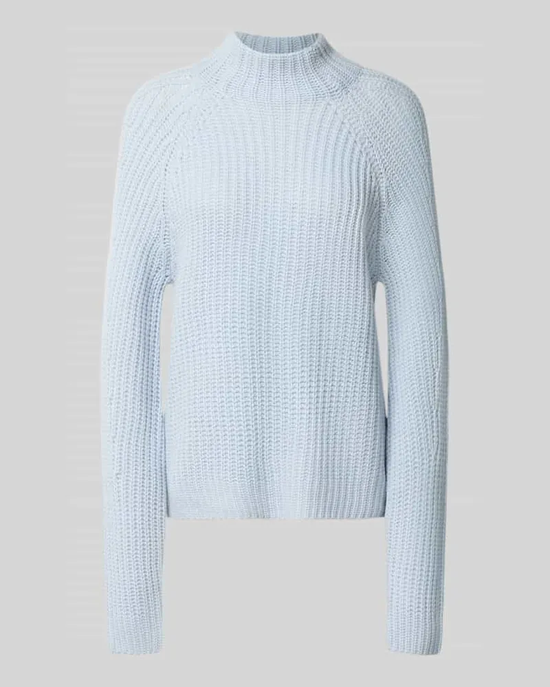 0039 Italy Strickpullover aus Kaschmir-Baumwoll-Mix Modell 'LONA Hellblau