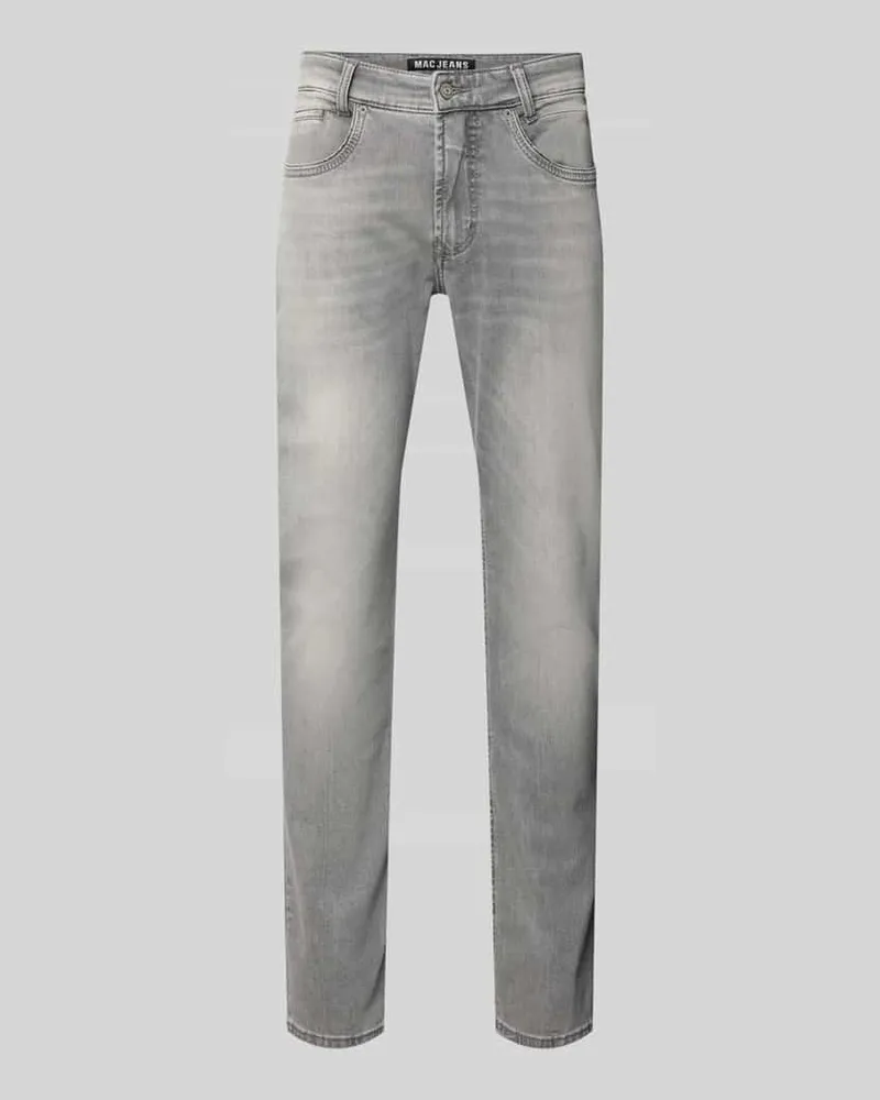 MAC Jeans Jeans mit 5-Pocket-Design Hellgrau