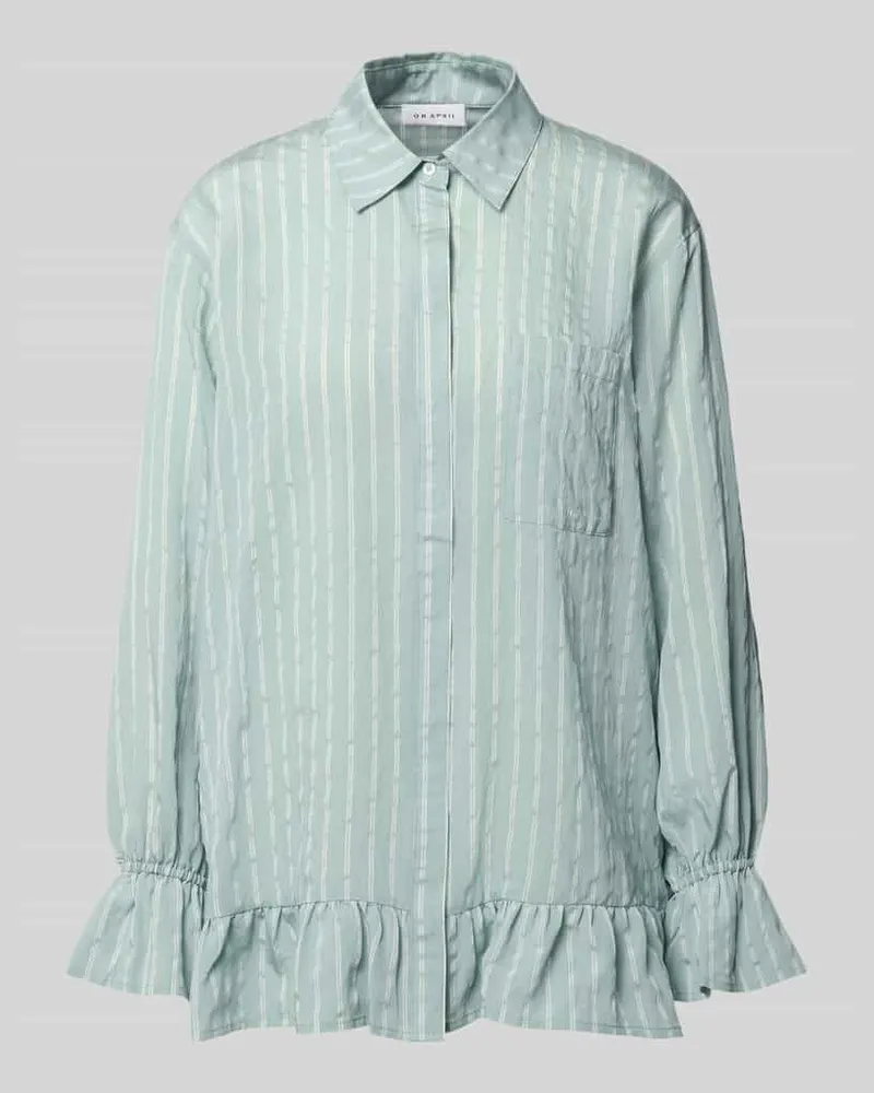 OH APRIL Bluse aus Viskose-Mix mit Brusttasche Modell 'Selina Mint