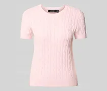 Strickpullover in kurzärmeligem Design