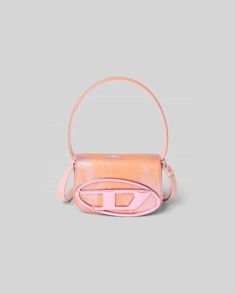 Diesel Shoulder Bag mit Label-Applikation Apricot