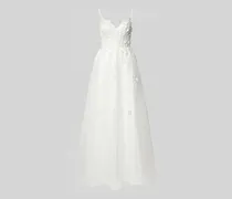 Abendkleid aus Tüll mit rückseitiger Schnürung