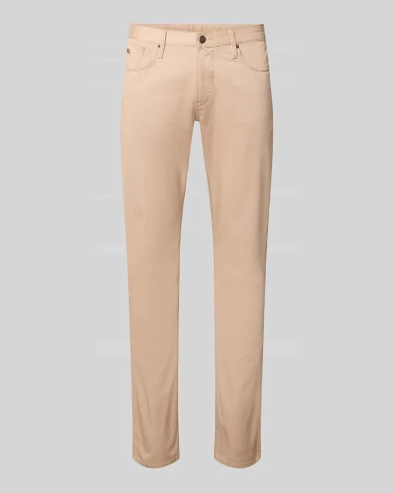 Emporio Armani Skinny Fit Jeans aus Baumwoll-Mix Beige