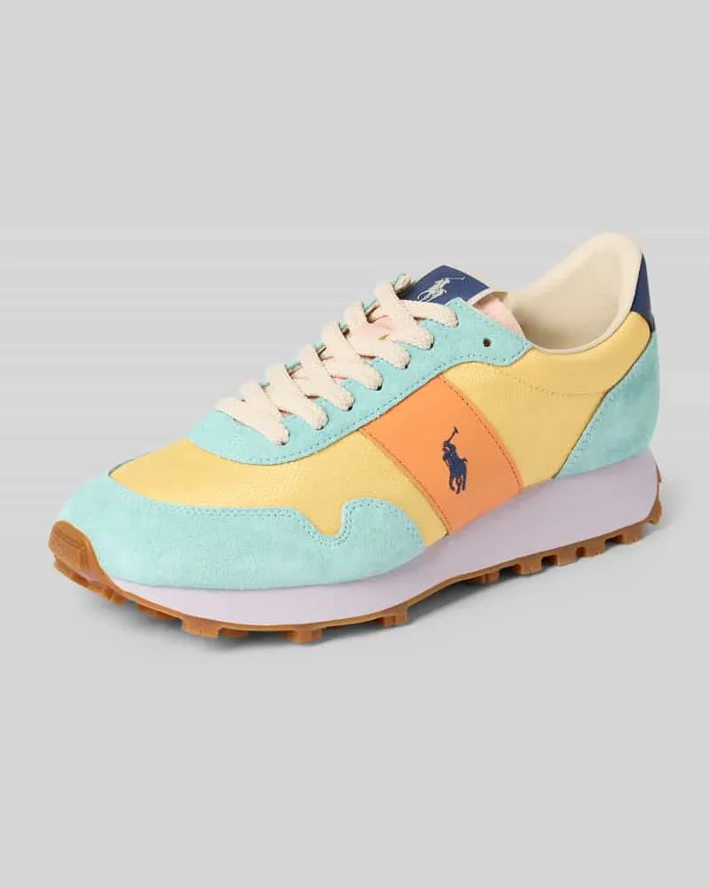 Ralph Lauren Sneaker mit Label-Stitching Helltuerkis