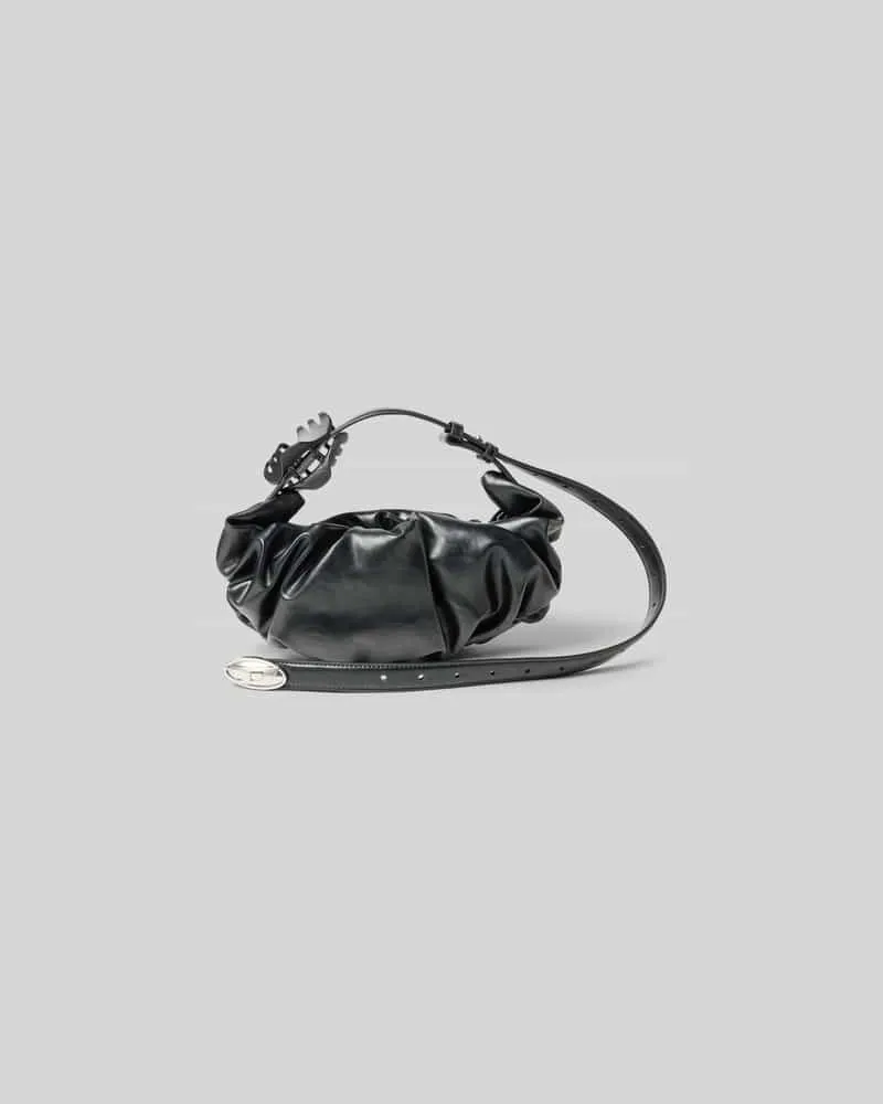 Diesel Shoulder Bag mit Raffungen Black