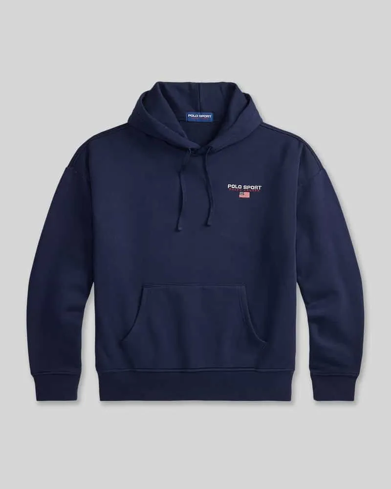 Ralph Lauren Relaxed Fit Hoodie aus Baumwoll-Mix Marine