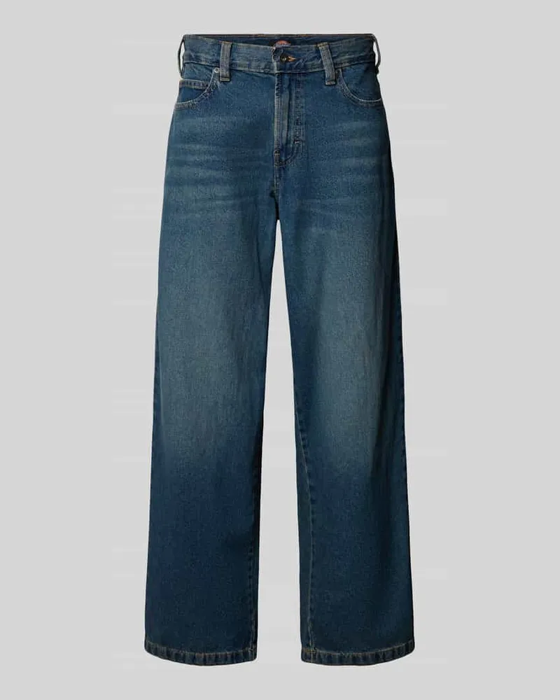Dickies Baggy Fit Jeans im 5-Pocket-Design Modell 'HILHAM Jeansblau