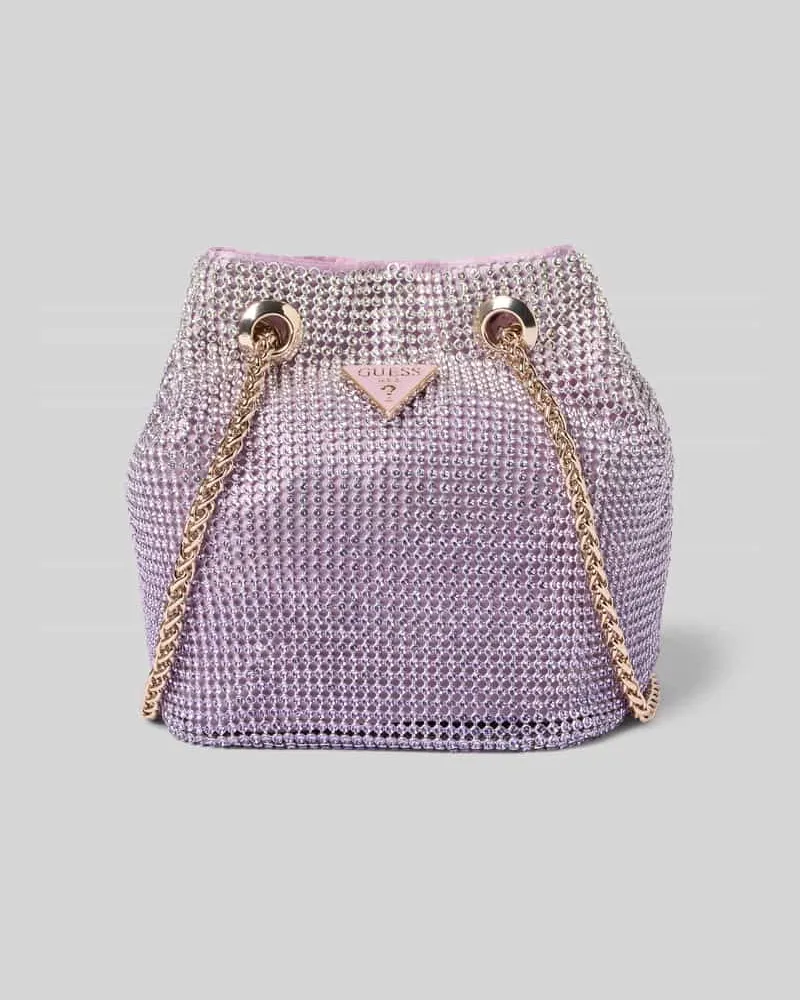 Guess Handtasche mit Strasssteinbesatz Modell 'ZALINA Pink