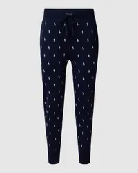 Ralph Lauren Sweathose mit Allover-Logo-Print Dunkelblau