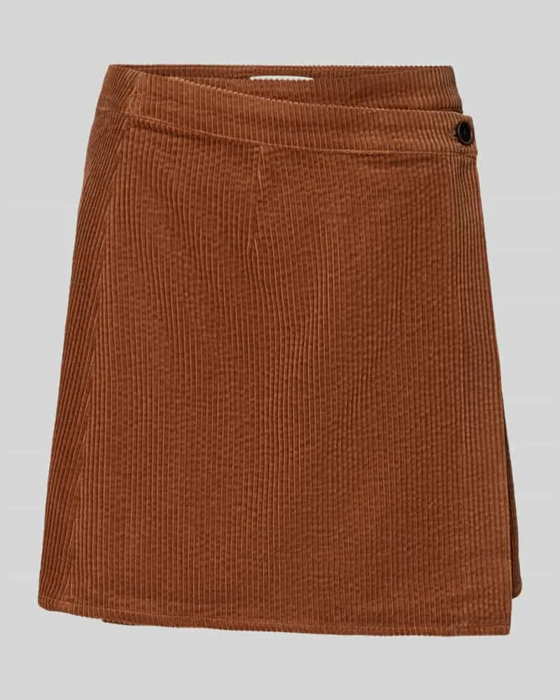 Gestuz Wickelrock aus Cord Modell 'cortes Camel